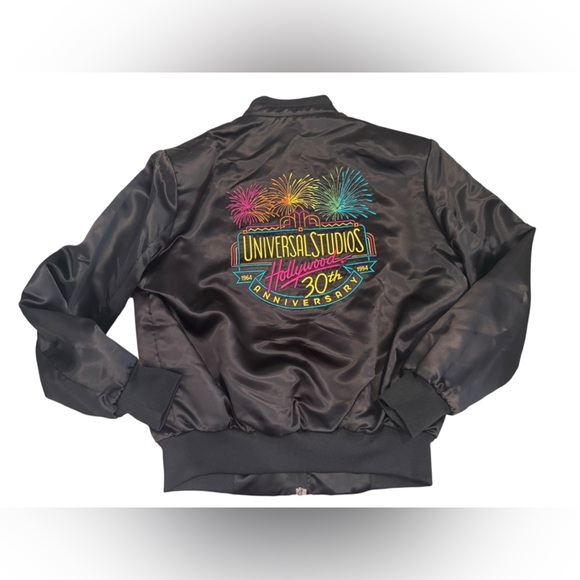 Universal Studios Hollywood 30th Anniversary Vintage Bomber Jacket 1964-1994 - Picture 1 of 12